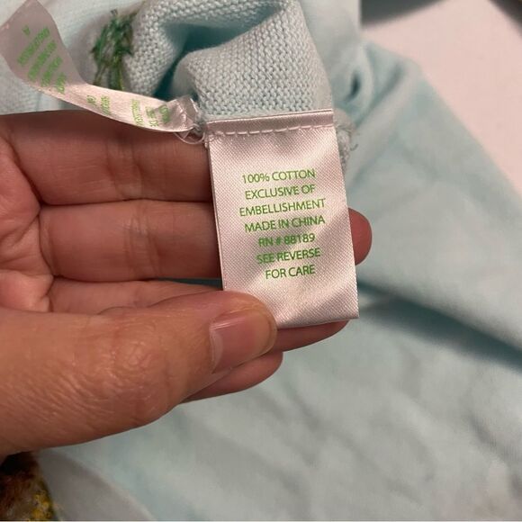 Lilly Pulitzer mint green pineapple sequin embellished sweater top size XXS - Picture 7 of 10